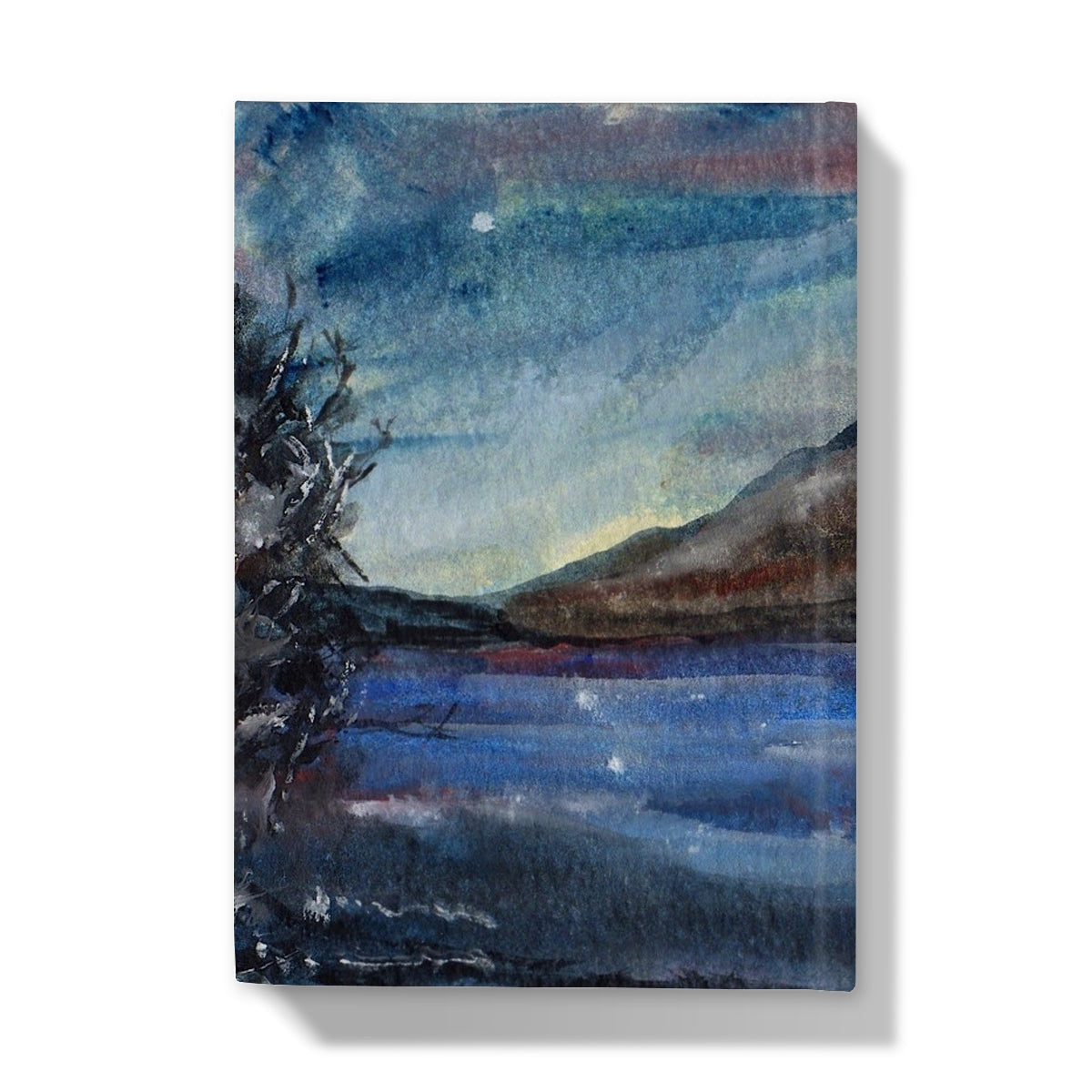 Loch Eck Moonlight Hardback Journal - Lochs & Mountains Art Gallery Scotland - Free Shipping Worldwide