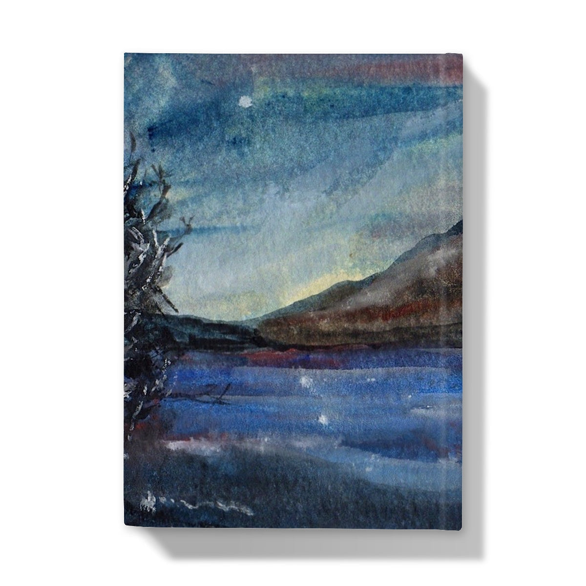 Loch Eck Moonlight Hardback Journal - Lochs & Mountains Art Gallery Scotland - Free Shipping Worldwide
