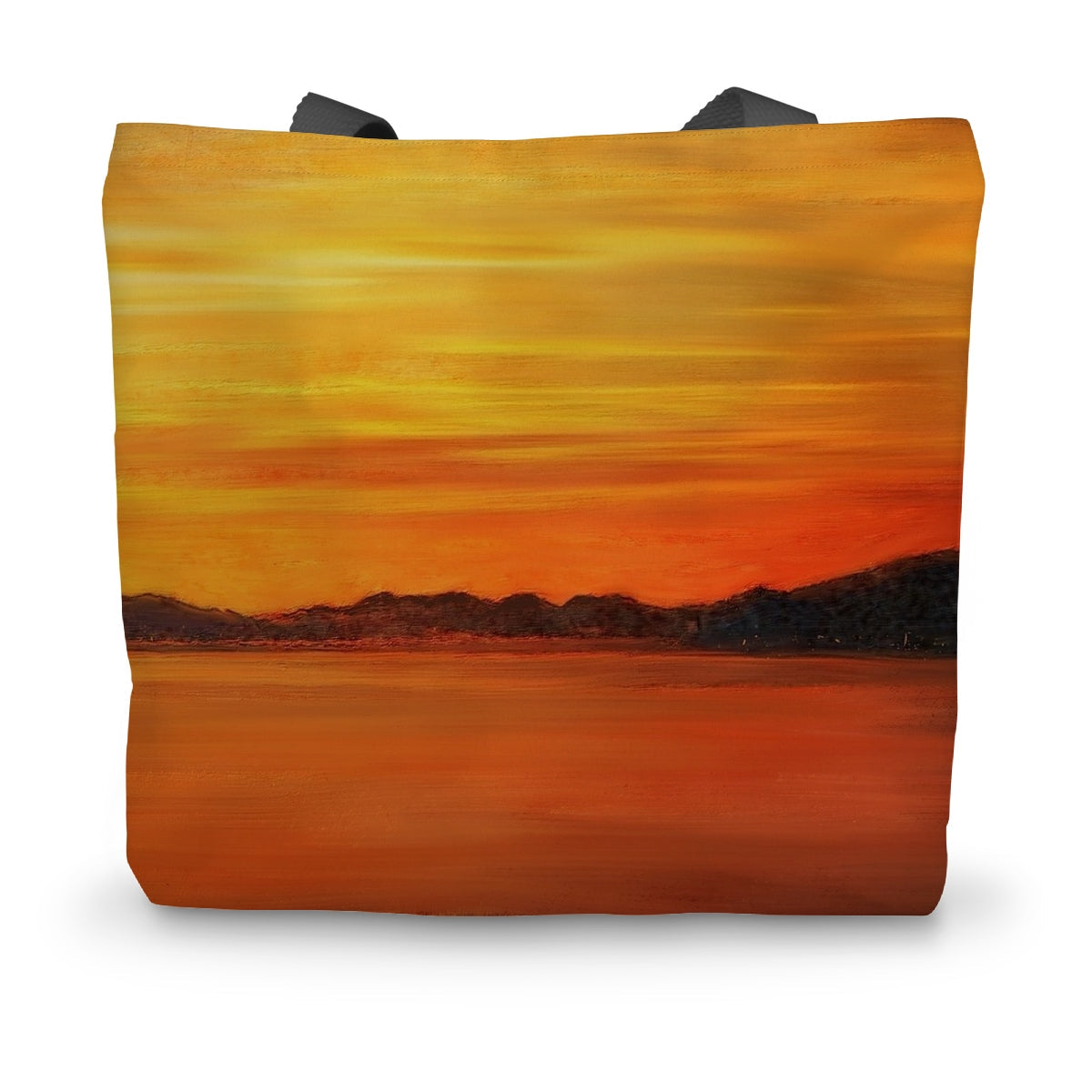 Loch Fyne Sunset Art Gifts Canvas Tote Bag-Bags-Scottish Lochs & Mountains Art Gallery-14"x18.5"-Paintings, Prints, Homeware, Art Gifts From Scotland By Scottish Artist Kevin Hunter