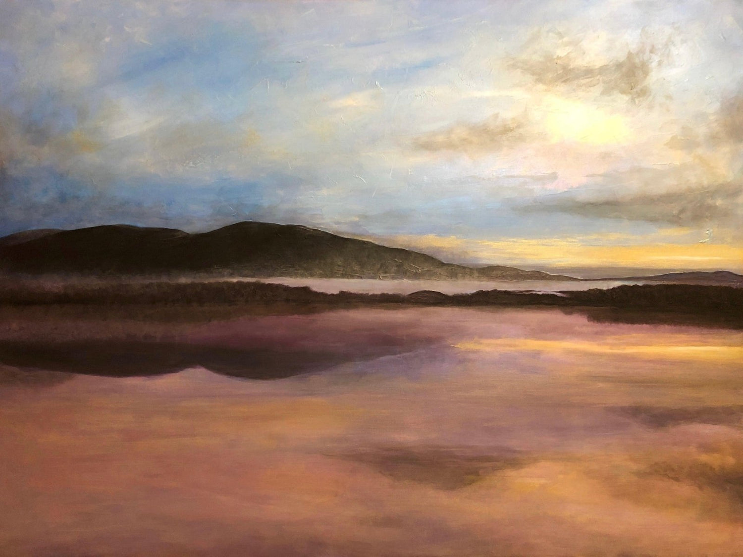 Loch Garten Misty Dawn Scotland | Painting Art Prints | Scottish Artist Hunter