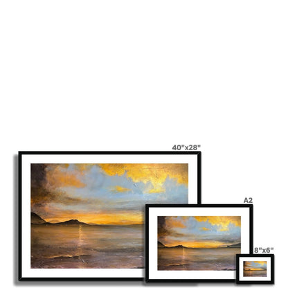 Loch Linnhe Sunset Painting | Framed &amp; Mounted Prints From Scotland