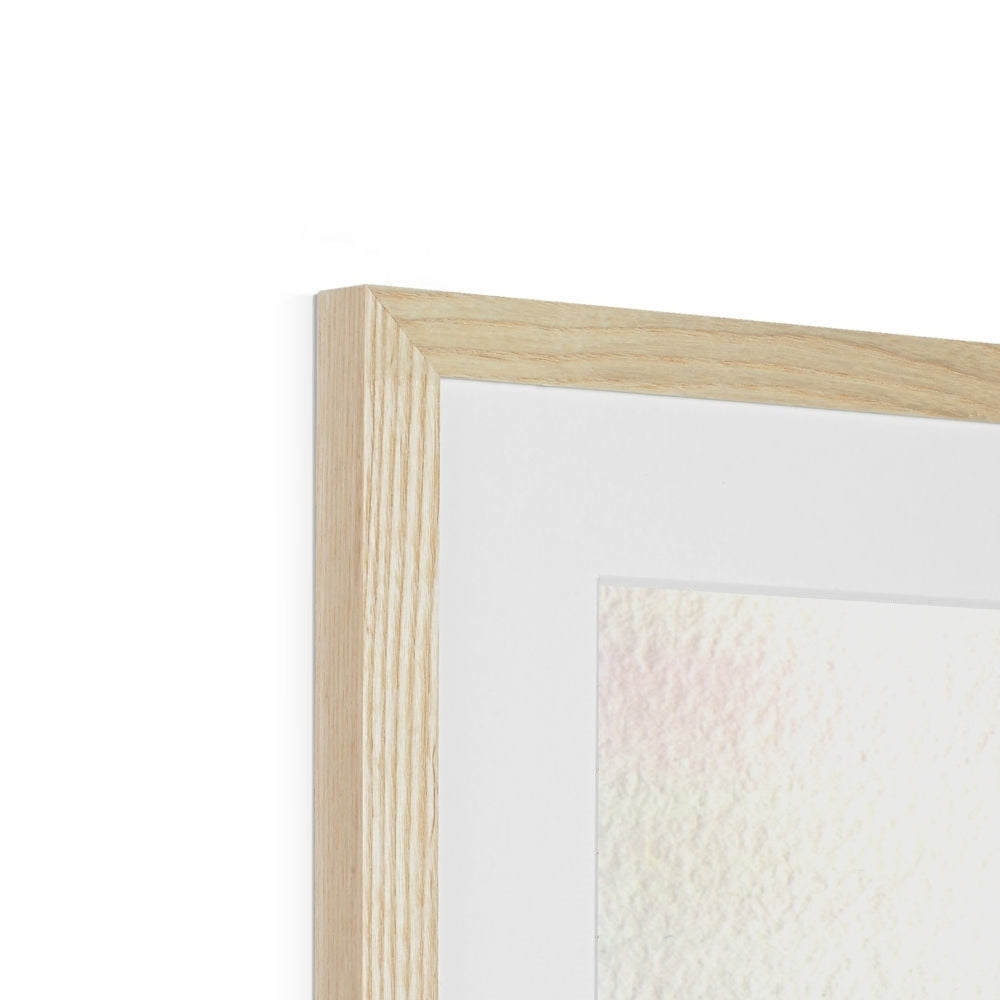 Loch Lomond Mist print in light oak frame with white matte