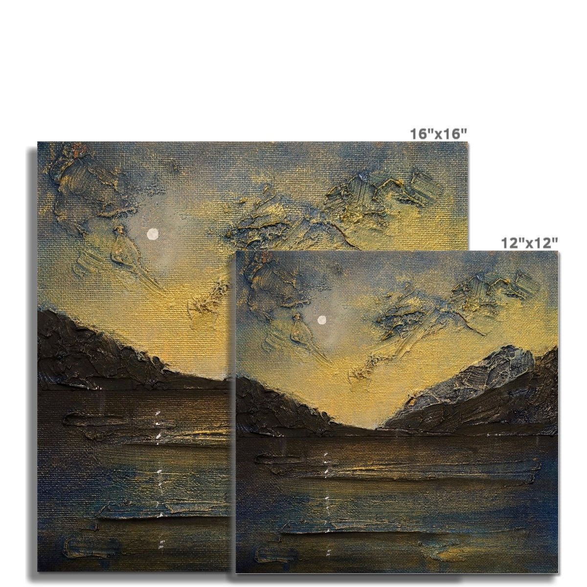 Loch Lomond Moonlight Scotland Signed Art Print