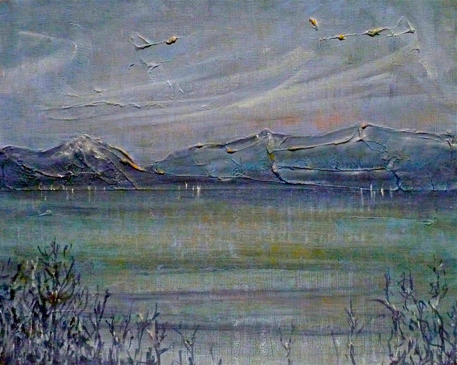 Loch Morlich Moonlight Scotland | Painting Art Prints | Scottish Artist Hunter