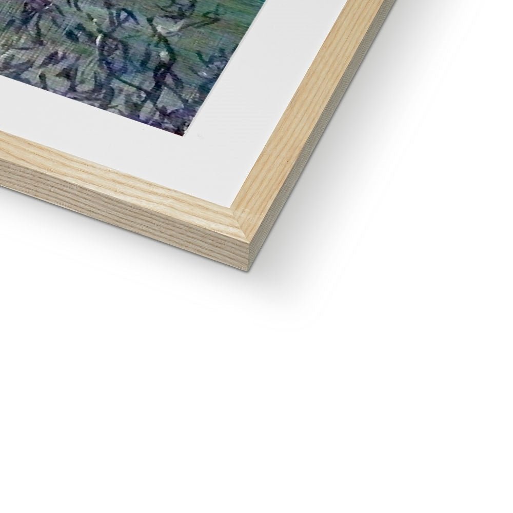 Loch Morlich Moonlight Painting | Framed & Mounted Prints From Scotland-Framed & Mounted Prints-Scottish Lochs & Mountains Art Gallery-Paintings, Prints, Homeware, Art Gifts From Scotland By Scottish Artist Kevin Hunter