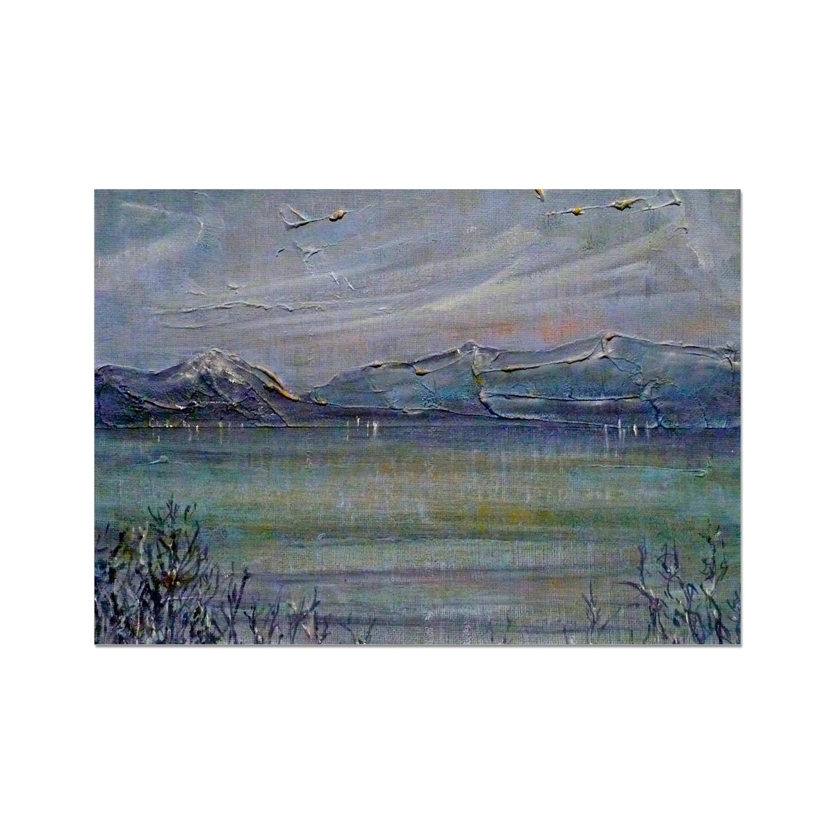 Loch Morlich Moonlight Painting Scotland | Signed Scottish Fine Art Prints