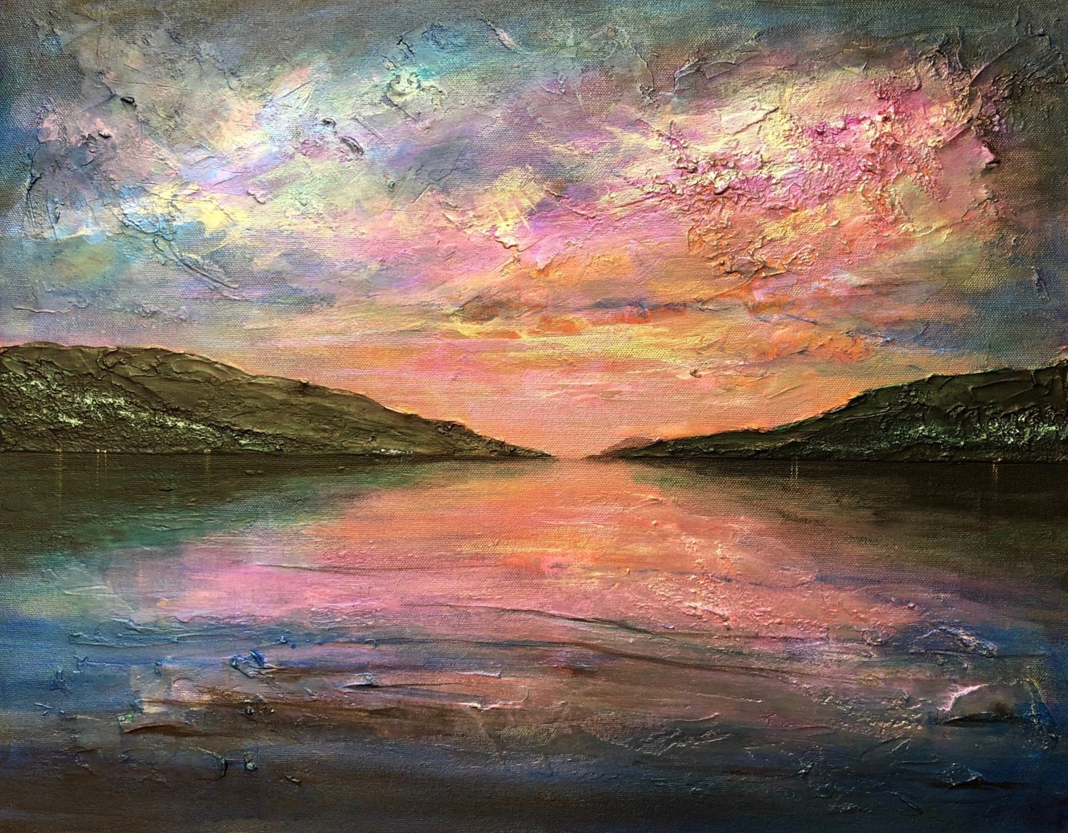 Loch Ness Dawn Scotland | Painting Art Prints | Scottish Artist Hunter