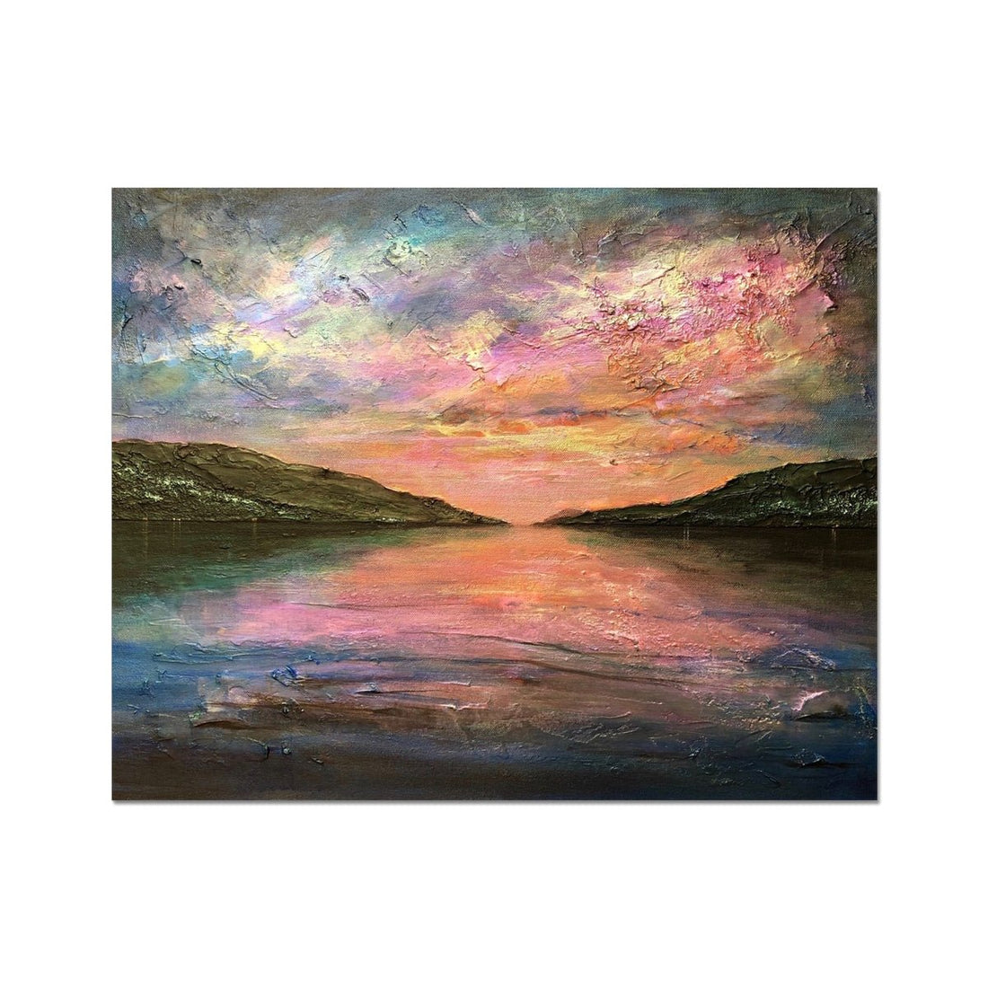 Loch Ness Dawn Painting | Artist Proof Collector Print | Paintings from Scotland by Scottish Artist Hunter