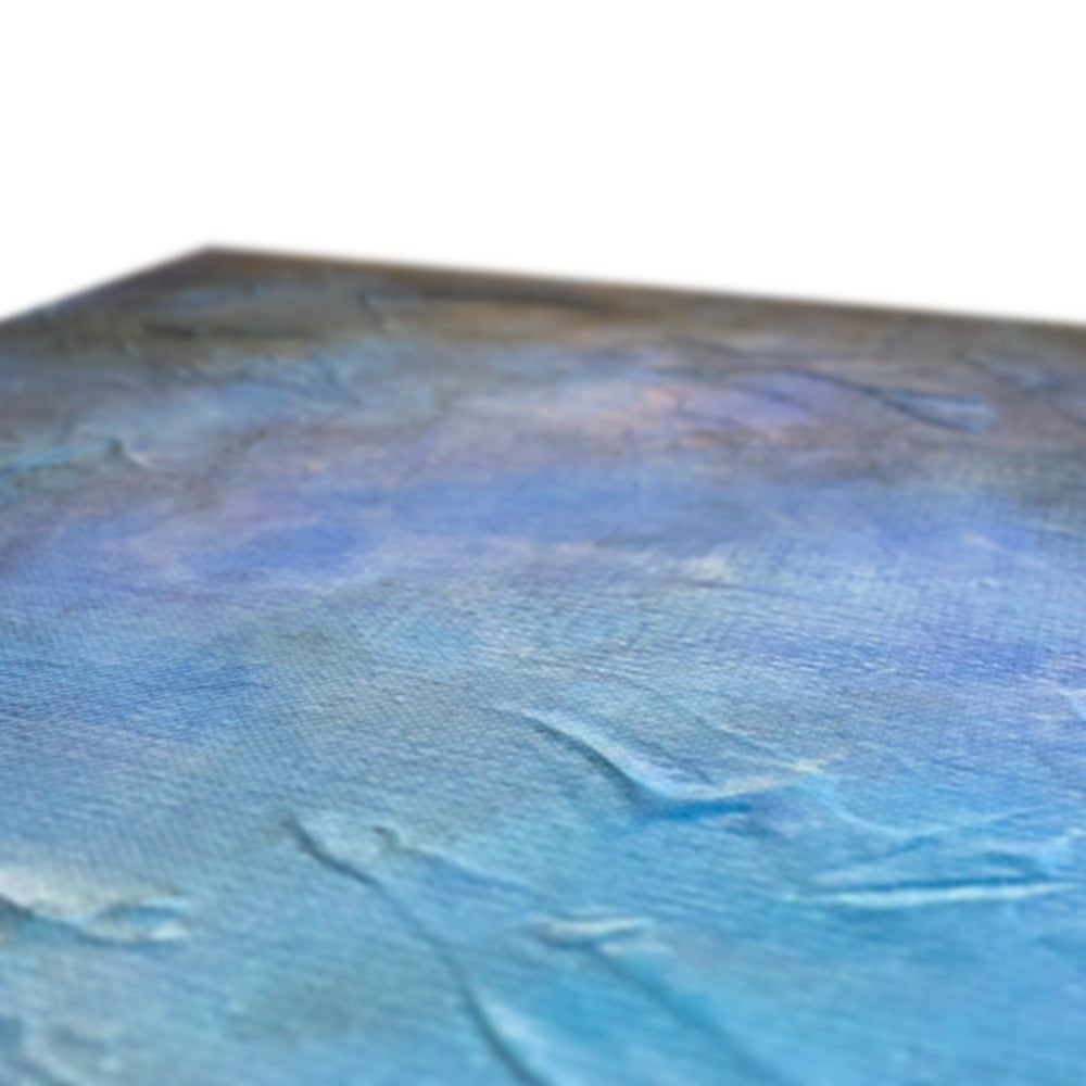 Loch Ness Moonlight abstract blue purple seascape canvas print