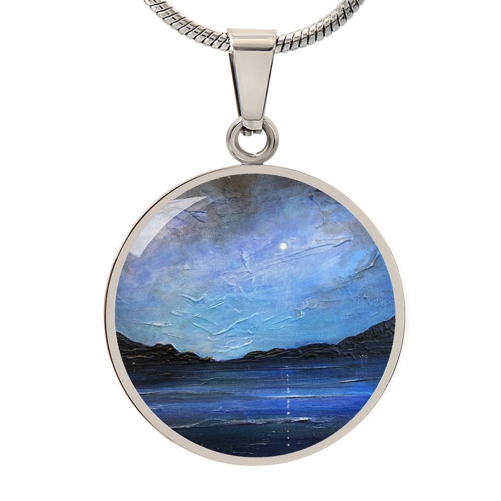 Loch Ness Moonlight | Scottish Art Jewelry | Luxury Designer Necklace