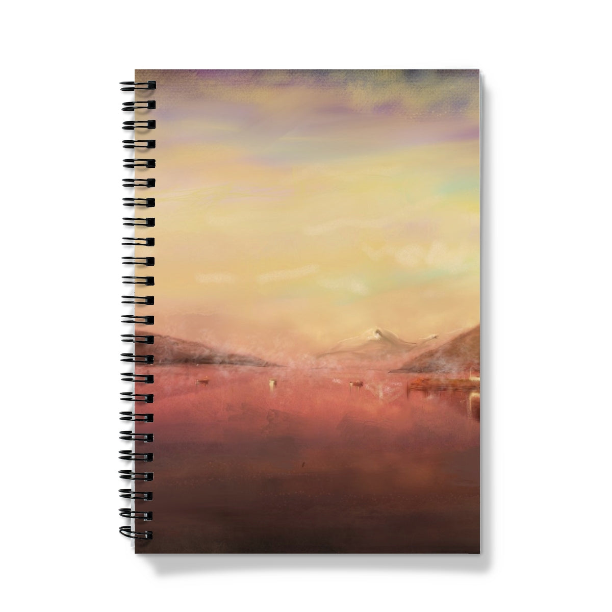 Loch Tay Art Gifts Notebook-Journals & Notebooks-Scottish Lochs & Mountains Art Gallery-A5-Graph-Paintings, Prints, Homeware, Art Gifts From Scotland By Scottish Artist Kevin Hunter