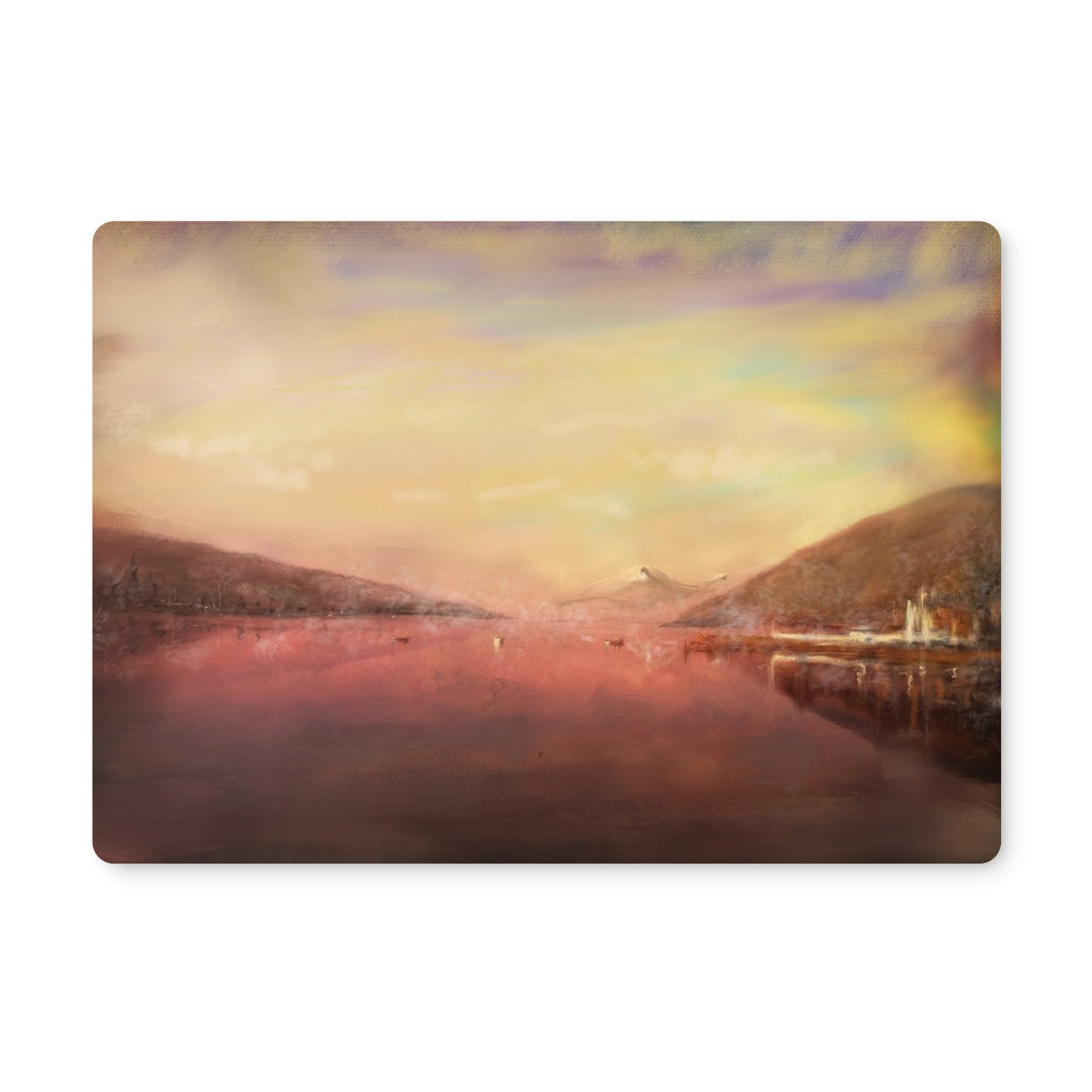 Loch Tay Art Gifts Placemat-Placemats-Scottish Lochs & Mountains Art Gallery-2 Placemats-Paintings, Prints, Homeware, Art Gifts From Scotland By Scottish Artist Kevin Hunter