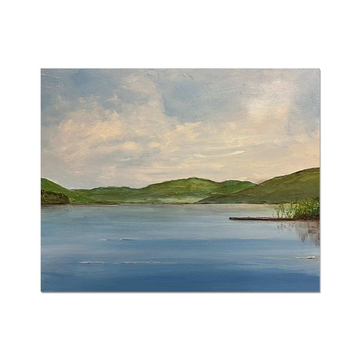 Loch Tay ii Painting | Artist Proof Collector Prints From Scotland-Artist Proof Collector Prints-Scottish Lochs & Mountains Art Gallery-20"x16"-Paintings, Prints, Homeware, Art Gifts From Scotland By Scottish Artist Kevin Hunter