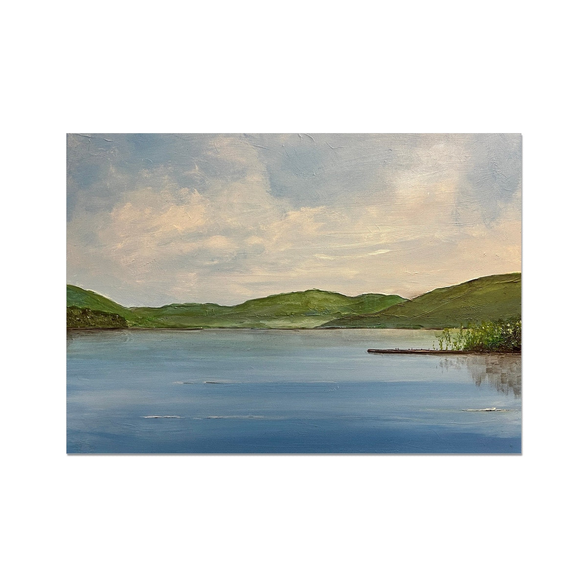 Loch Tay ii Painting | Fine Art Prints From Scotland-Unframed Prints-Scottish Lochs & Mountains Art Gallery-A2 Landscape-Paintings, Prints, Homeware, Art Gifts From Scotland By Scottish Artist Kevin Hunter
