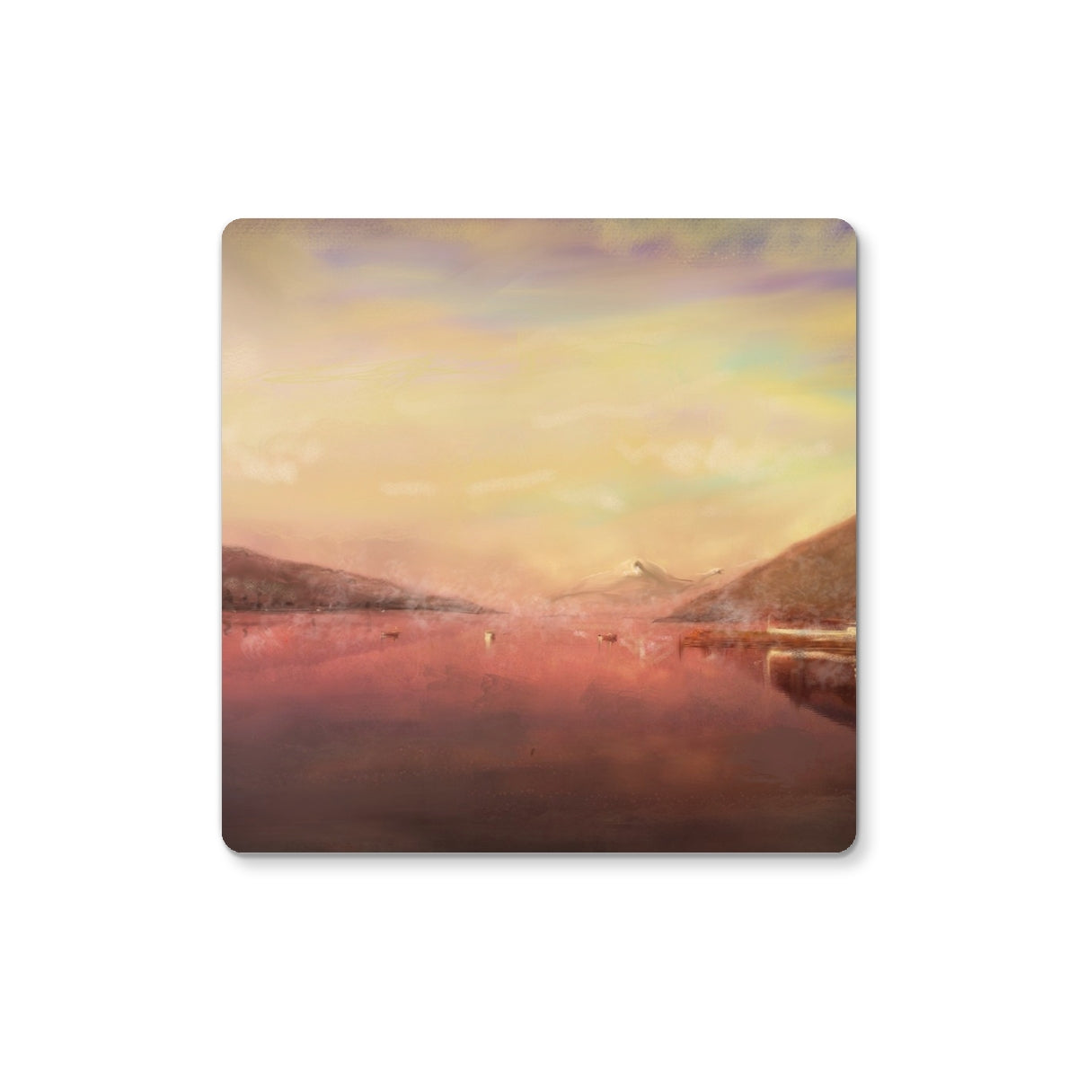 Loch Tay | Scottish Art Gifts | Coaster | Scottish Lochs & Mountains Art Gallery | Paintings, Prints, Homeware and Art Gifts From Scotland By Scottish Artist Kevin Hunter