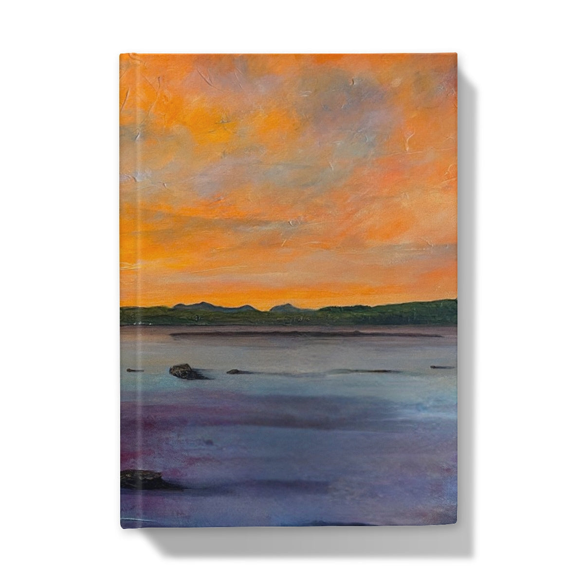 Canvas print sunset over water in Looking From Largs journal