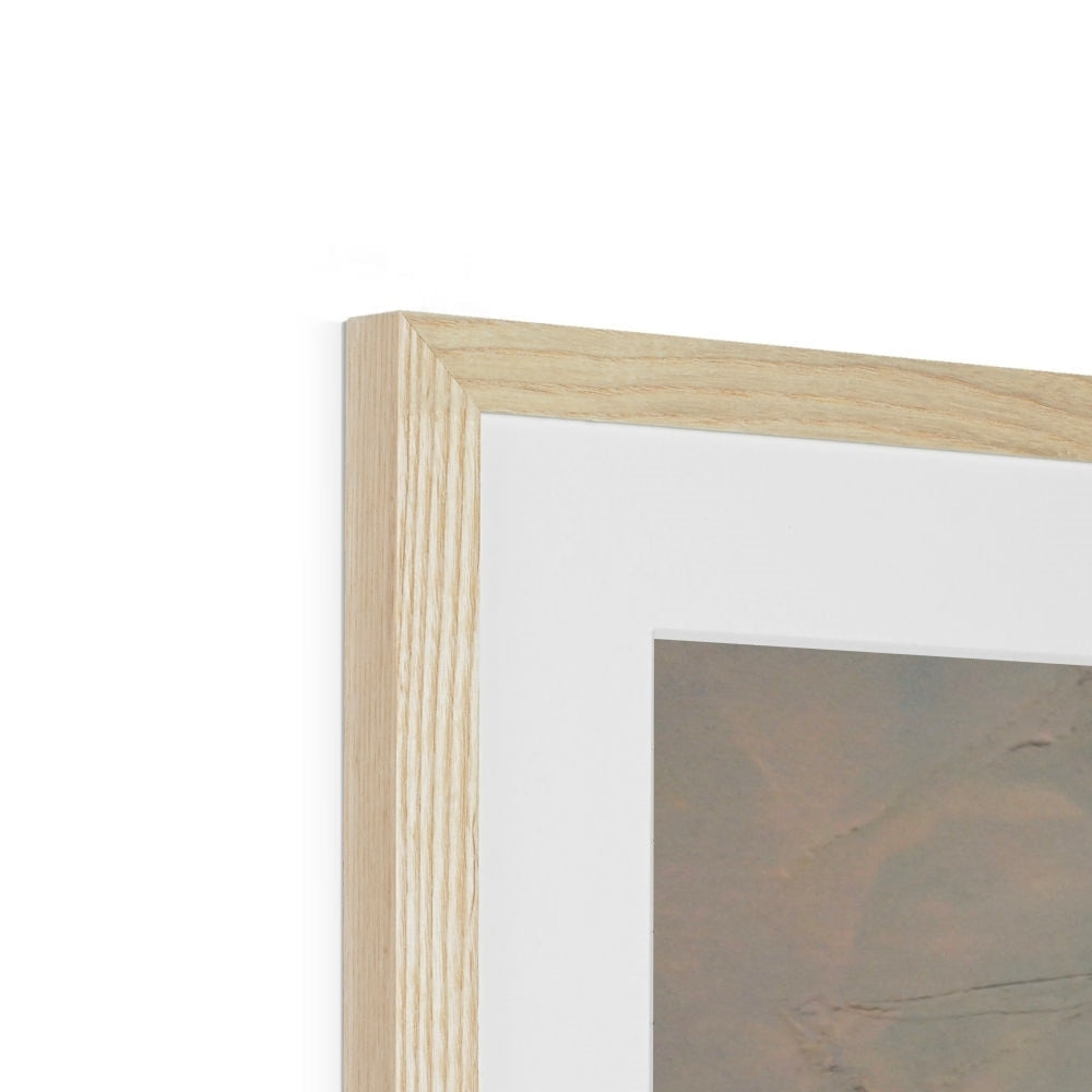 Light oak frame with white mat for Looking From Skelmorlie art print