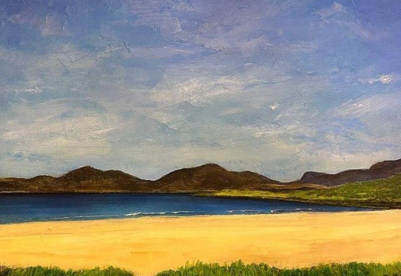 Luskentyre Beach Harris Art Prints from my Hebridean Islands Art Gallery Collection