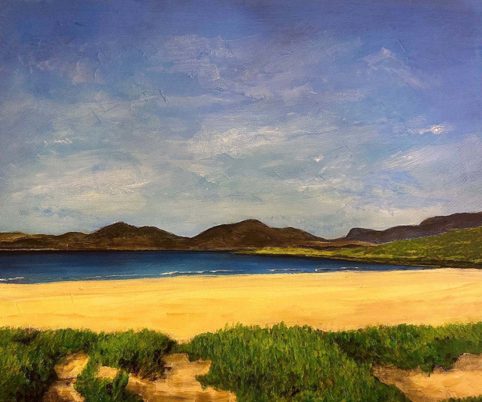 Luskentyre Beach Harris Scotland | Painting Art Prints | Scottish Artist Hunter