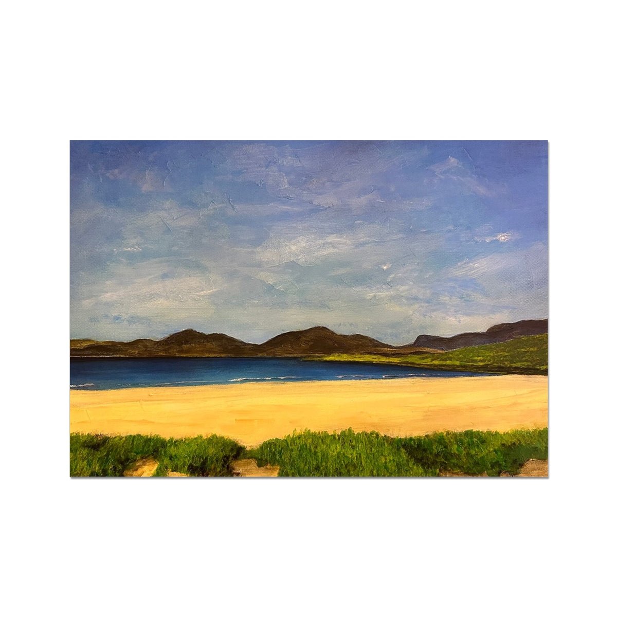 Luskentyre Beach Harris Painting Scotland | Signed Scottish Fine Art Prints