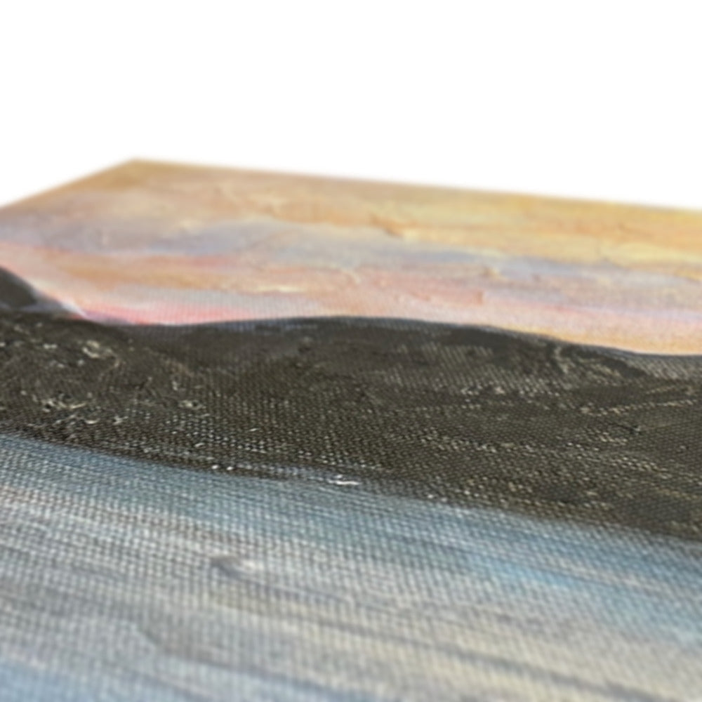 Black waterproof fabric with reflective stripe and water droplets from Lyle Hill Canvas Prints