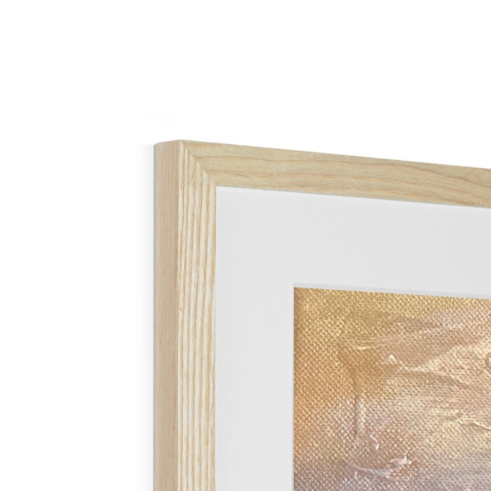 Light oak wood frame with white mat and abstract painting from Lyle Hill Framed Print