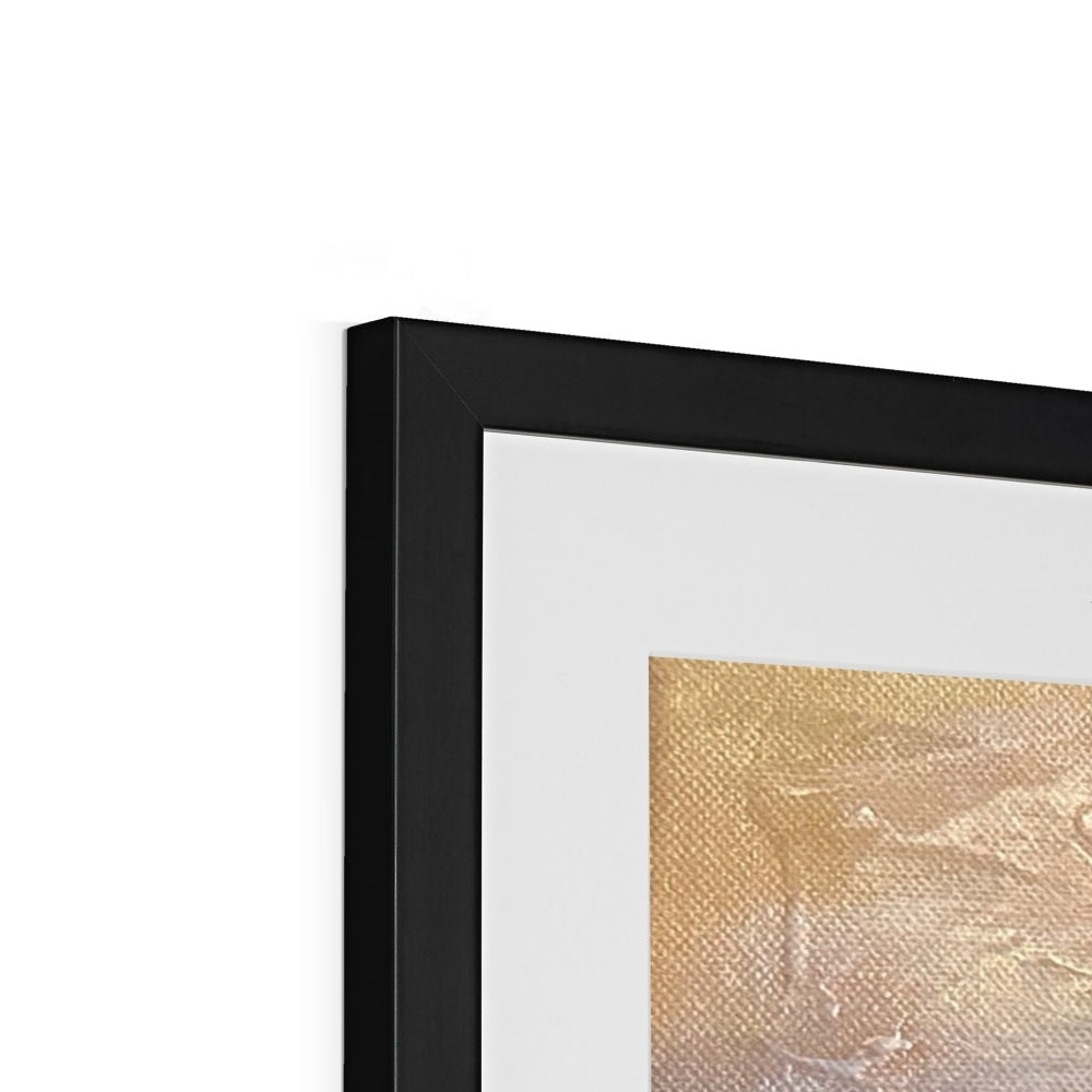 Black matte frame with gold textured artwork from Lyle Hill Framed and Mounted Print