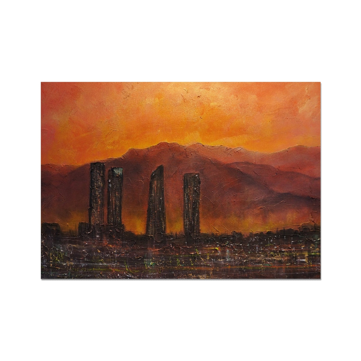 Madrid Dusk Painting | Signed Art Prints From Scotland | By Scottish Artist Hunter