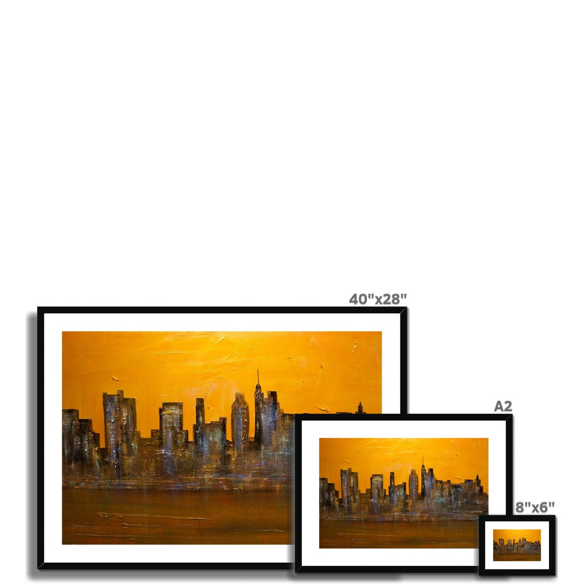 Manhattan Heat Painting | Framed & Mounted Prints From Scotland