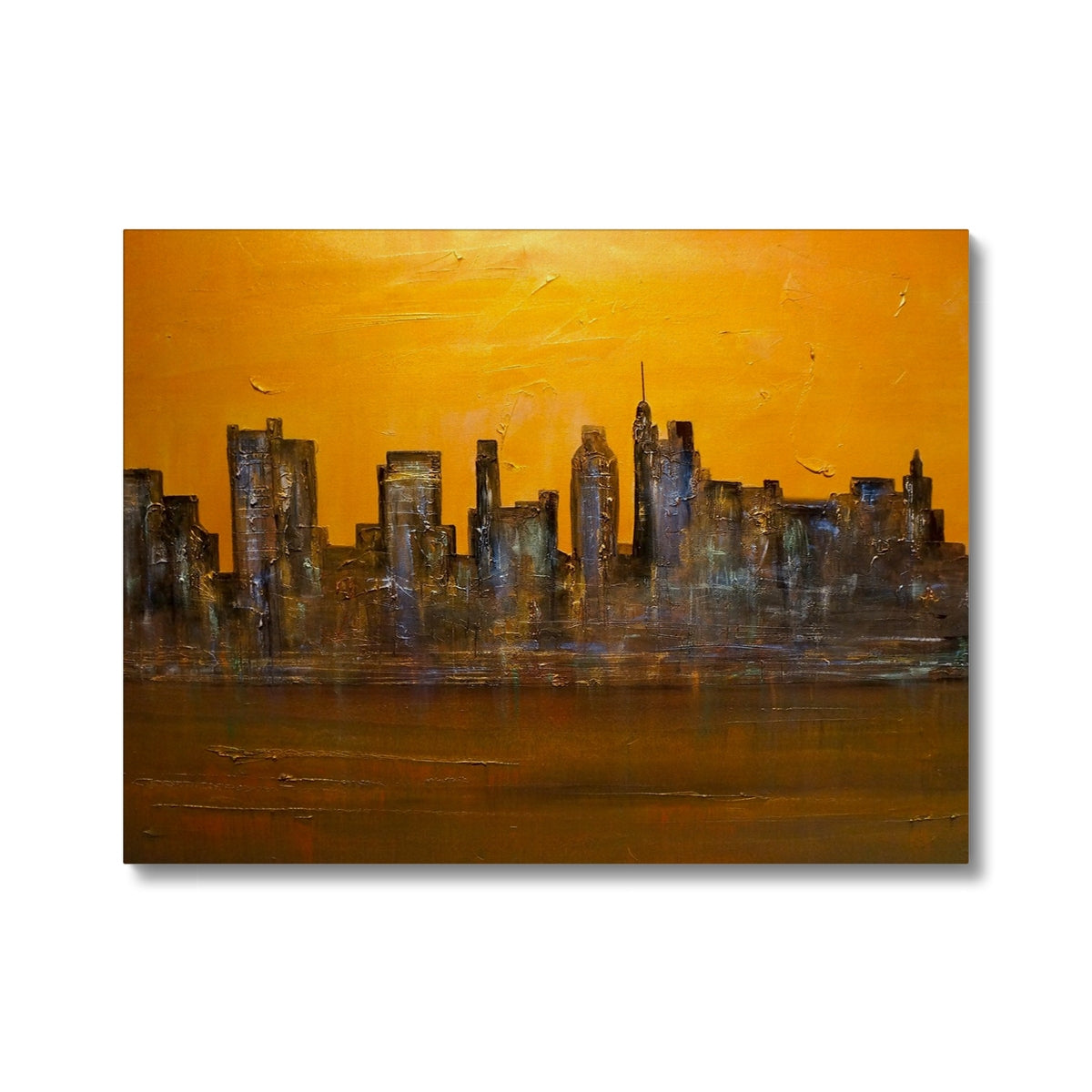 Manhattan Heat Painting | Canvas From Scotland-Contemporary Stretched Canvas Prints-World Art Gallery-24"x18"-Paintings, Prints, Homeware, Art Gifts From Scotland By Scottish Artist Kevin Hunter