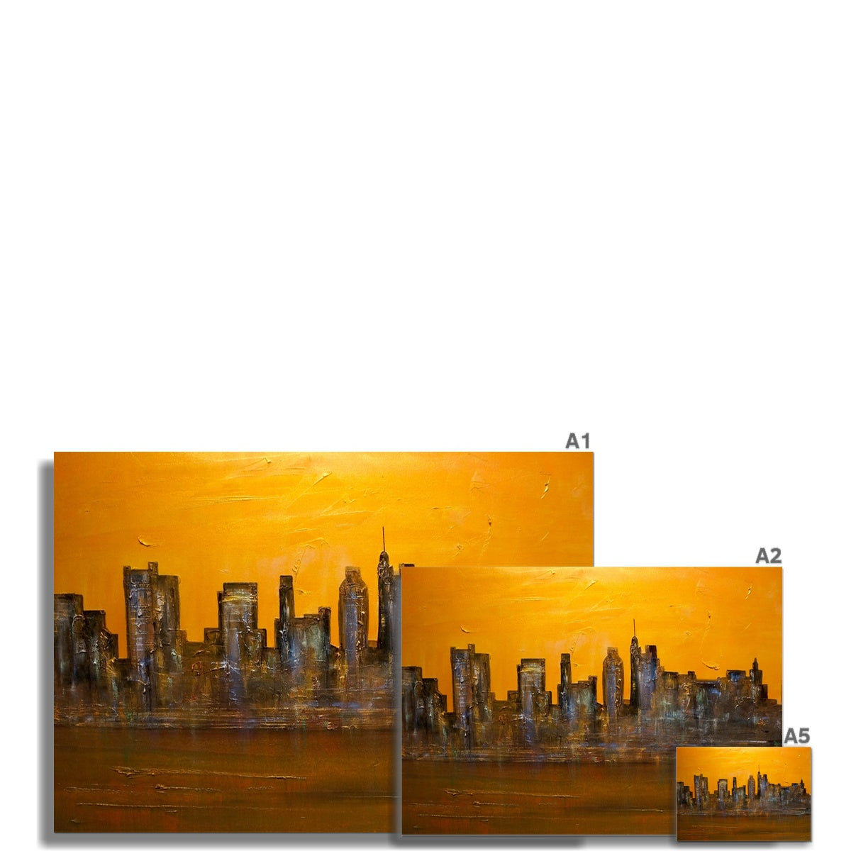 Manhattan Heat Painting | Fine Art Prints From Scotland-Unframed Prints-World Art Gallery-Paintings, Prints, Homeware, Art Gifts From Scotland By Scottish Artist Kevin Hunter