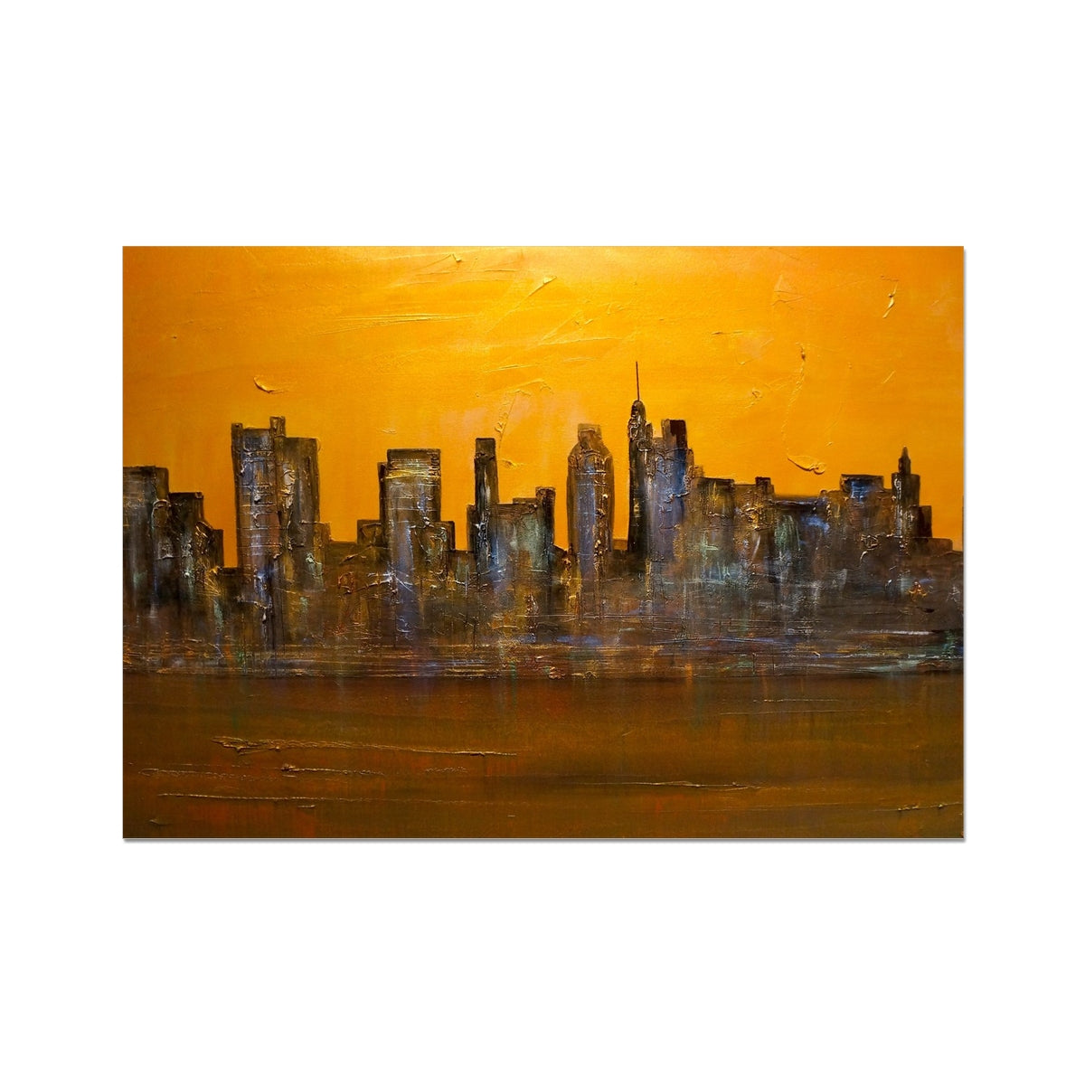 Manhattan Heat Painting | Fine Art Prints From Scotland-Unframed Prints-World Art Gallery-A2 Landscape-Paintings, Prints, Homeware, Art Gifts From Scotland By Scottish Artist Kevin Hunter