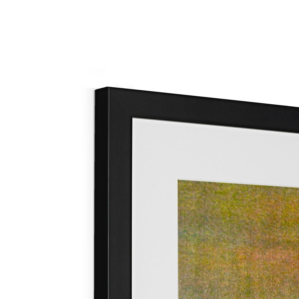 Black matte frame with abstract Manhattan Nights artwork
