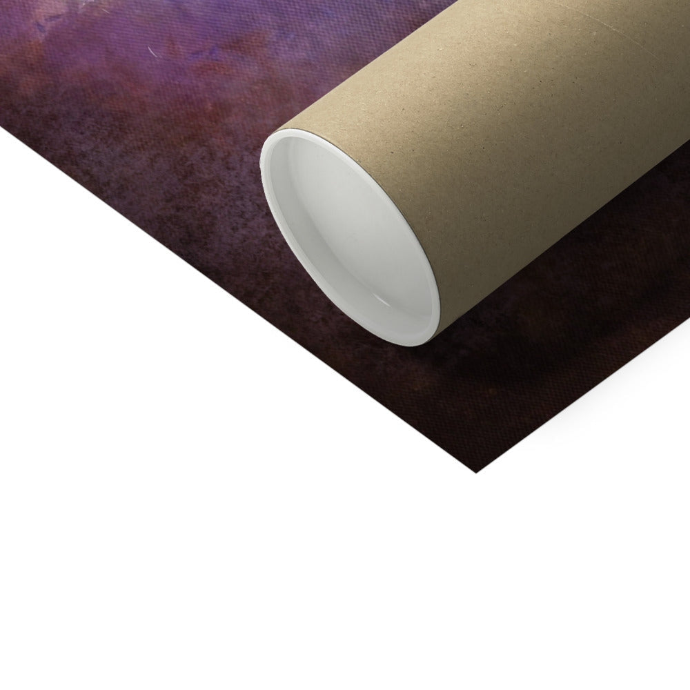 Brown kraft paper tube for Moonlight Meets Lewis & Harris Artist Proof Print
