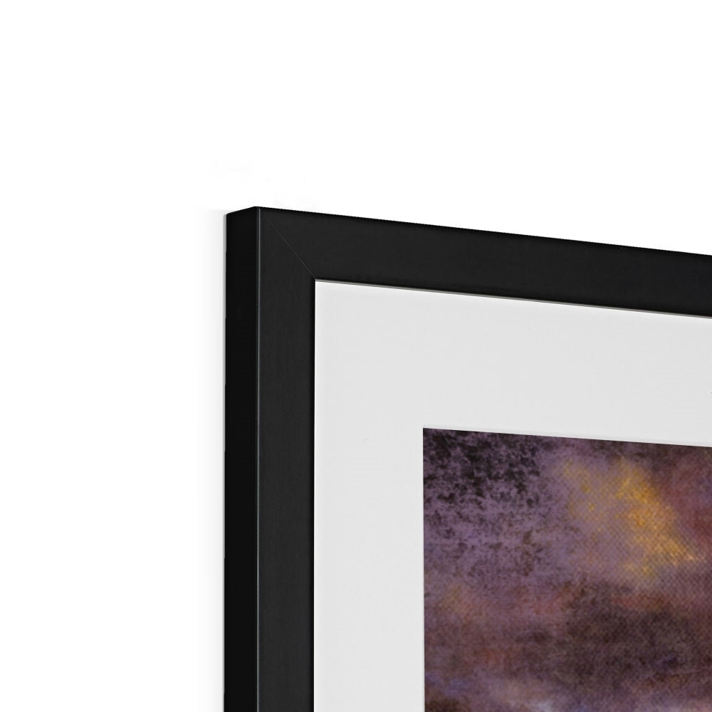 Black matte frame with Moonlight Meets Lewis & Harris abstract artwork