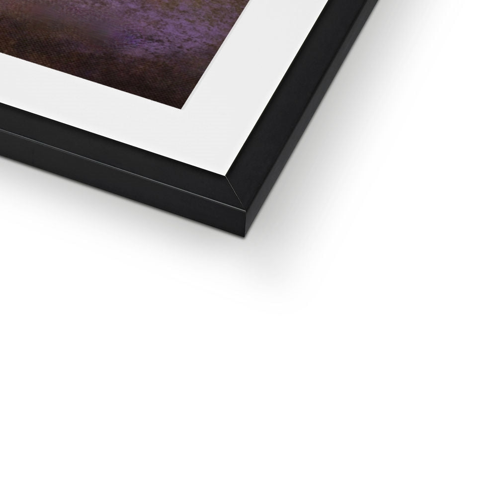 Black Matte Frame with White Mat and Moonlight Meets Lewis & Harris Art Print