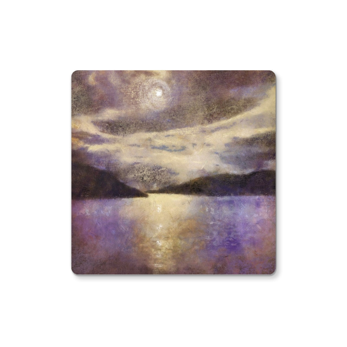 Moonlight Meets Lewis & Harris | Scottish Art Gifts | Coaster | Hebridean Islands Art Gallery | Paintings, Prints, Homeware and Art Gifts From Scotland By Scottish Artist Kevin Hunter