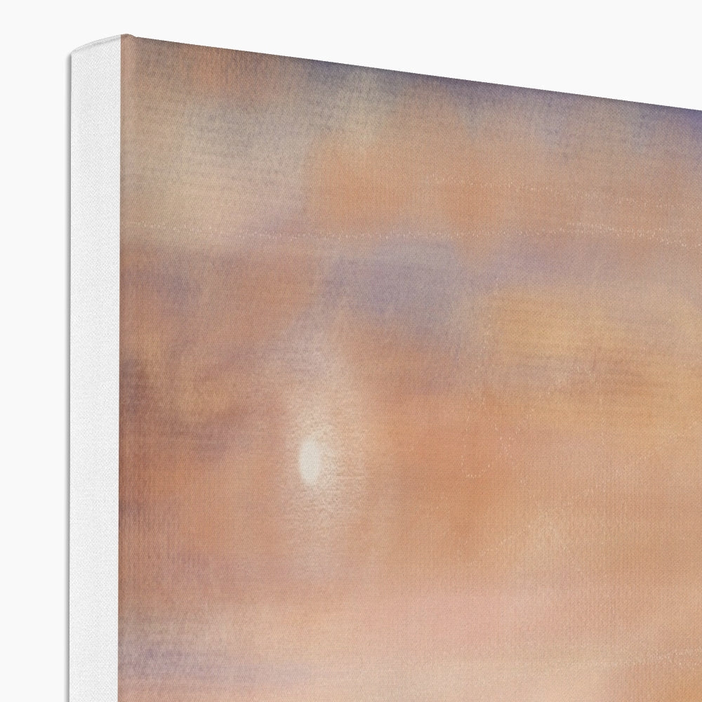 Abstract warm earthy tones on a Moonlit Machrie Moor Canvas print artwork