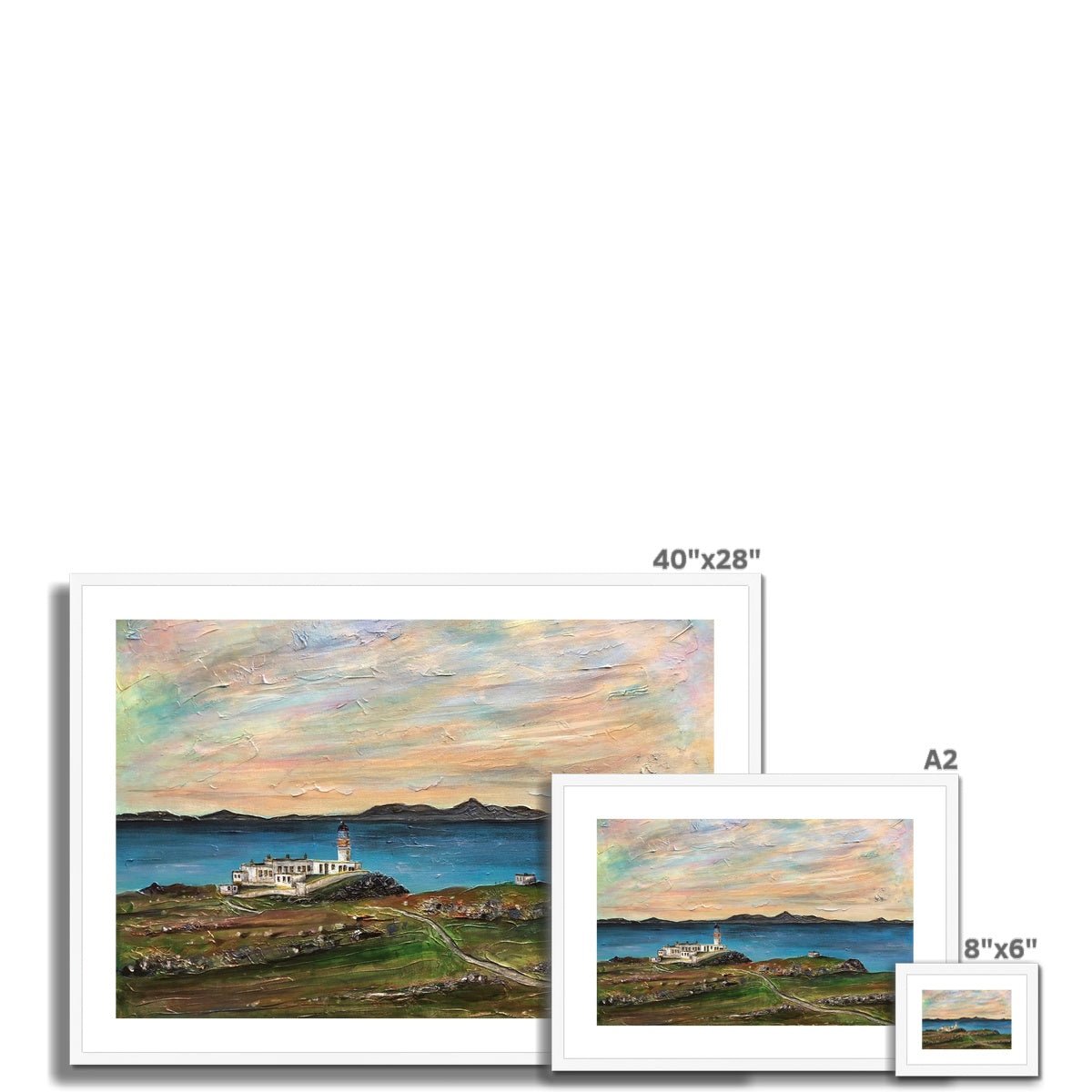 Neist Point Skye Painting | Framed & Mounted Prints From Scotland