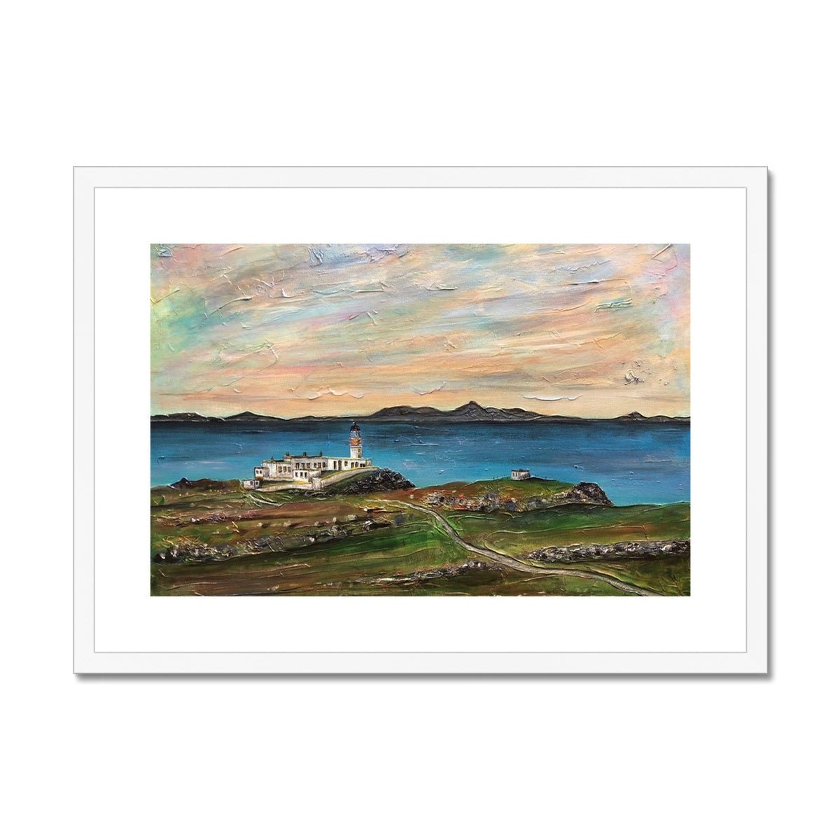 Neist Point Skye Painting | Framed & Mounted Prints From Scotland