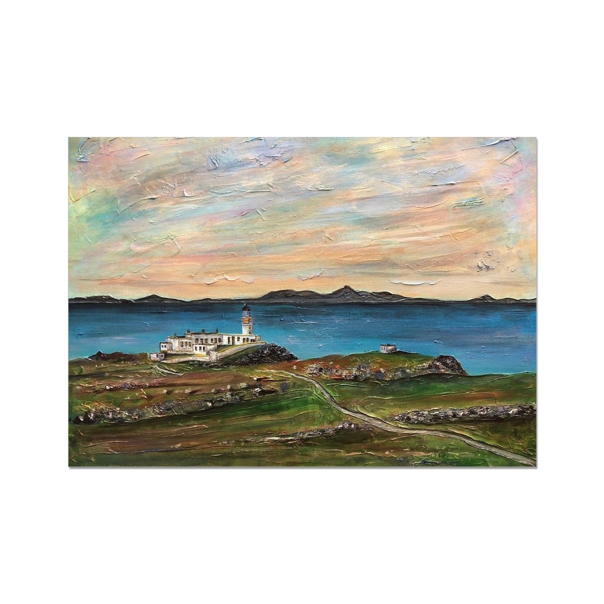 Neist Point Skye Painting | Fine Art Prints From Scotland-Unframed Prints-Skye Art Gallery-A2 Landscape-Paintings, Prints, Homeware, Art Gifts From Scotland By Scottish Artist Kevin Hunter