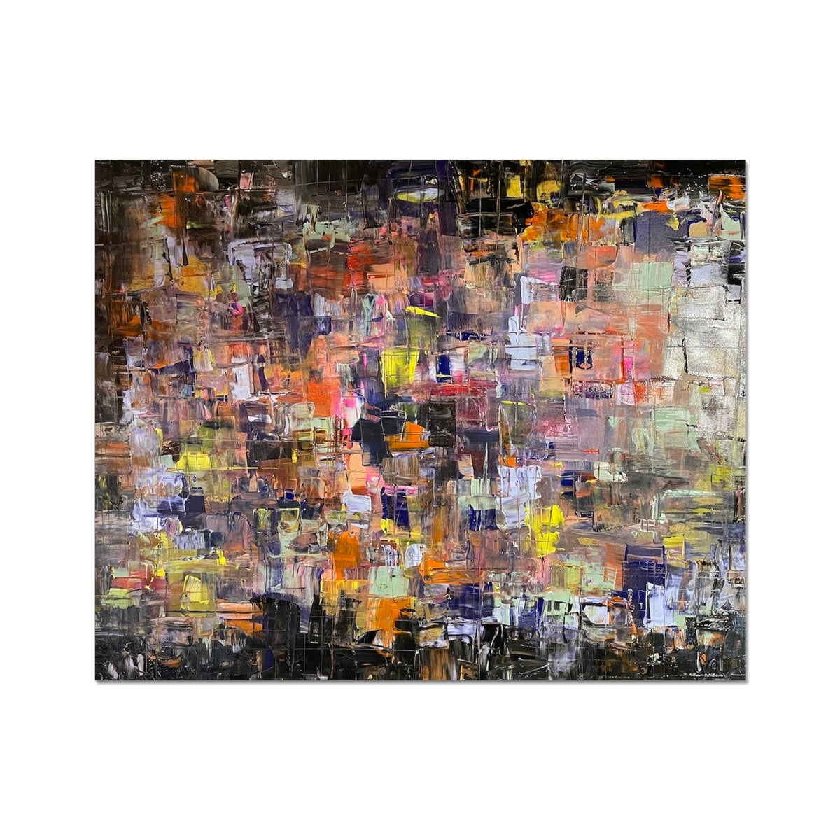 Never Enough Abstract Painting | Artist Proof Collector Prints From Scotland-Artist Proof Collector Prints-Abstract & Impressionistic Art Gallery-20"x16"-Paintings, Prints, Homeware, Art Gifts From Scotland By Scottish Artist Kevin Hunter