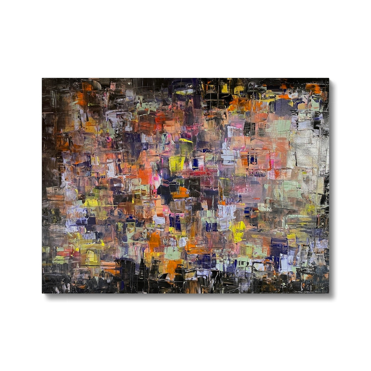 Never Enough Abstract Painting | Canvas From Scotland-Contemporary Stretched Canvas Prints-Abstract & Impressionistic Art Gallery-24"x18"-Paintings, Prints, Homeware, Art Gifts From Scotland By Scottish Artist Kevin Hunter