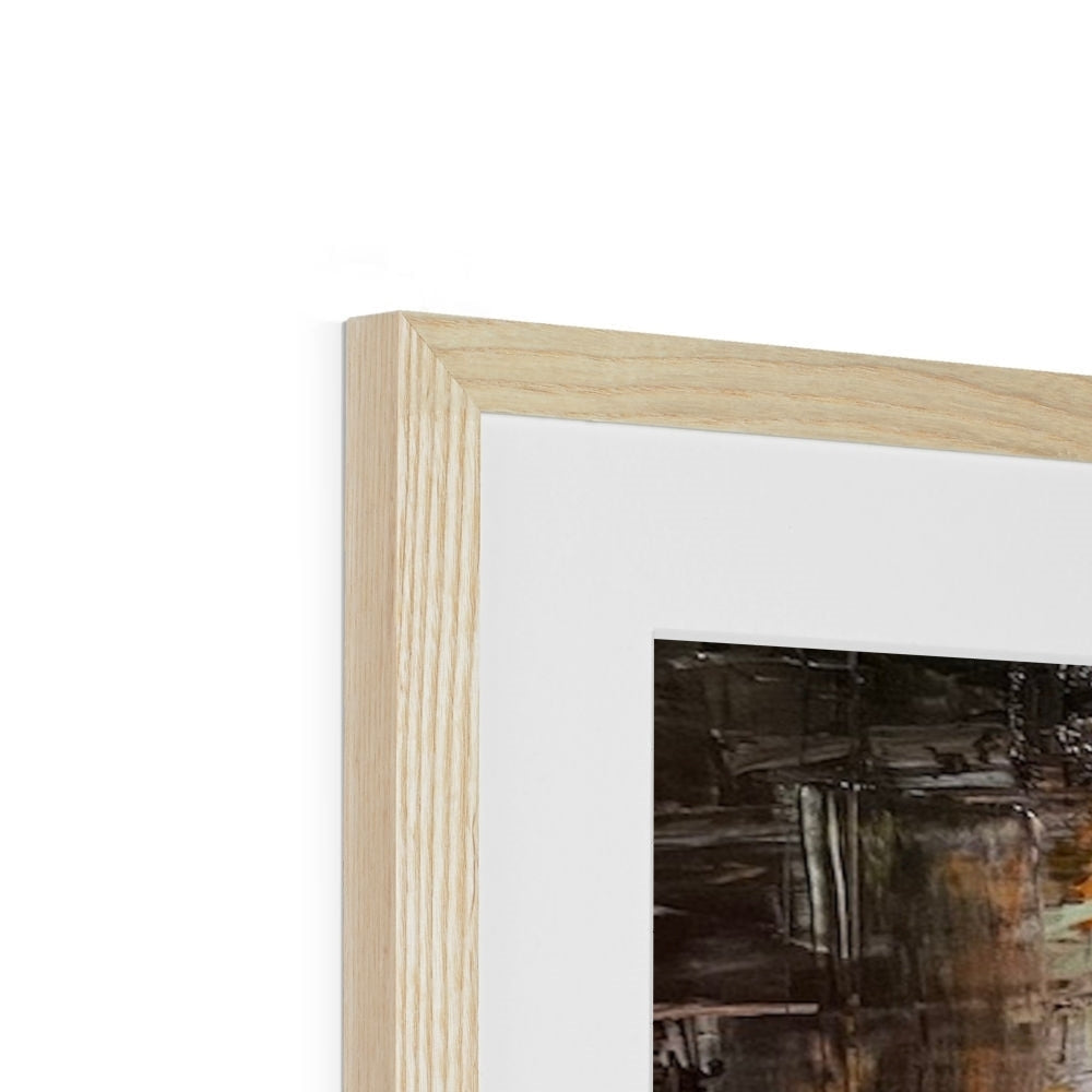 Light-colored wooden frame with subtle vertical grain from Never Enough Art Prints