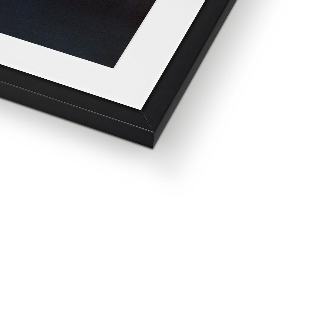 Black matte frame with white mat for New York West Side Art Prints
