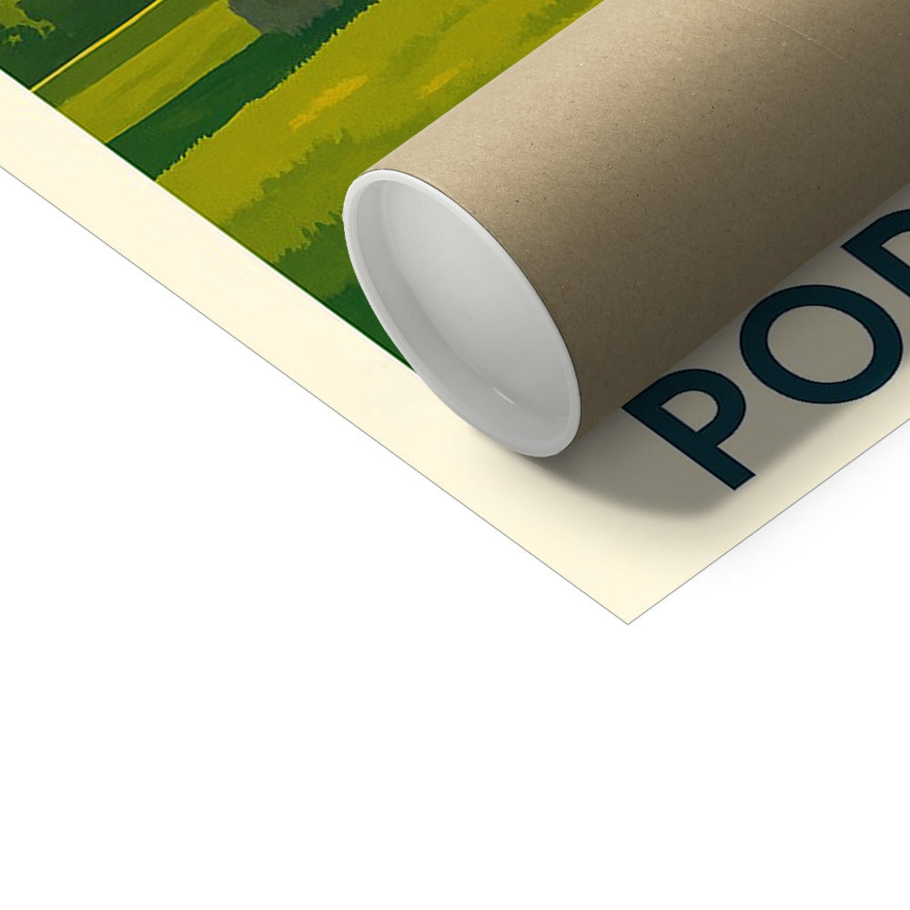 Newark Castle Port Glasgow fine art print in brown tube with white cap