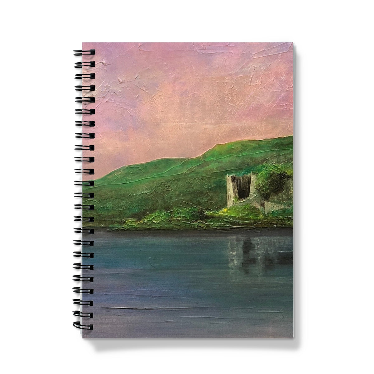 Old Castle Lachlan Art Gifts Notebook-Journals & Notebooks-Prodigi-A5-Lined-Paintings, Prints, Homeware, Art Gifts From Scotland By Scottish Artist Kevin Hunter