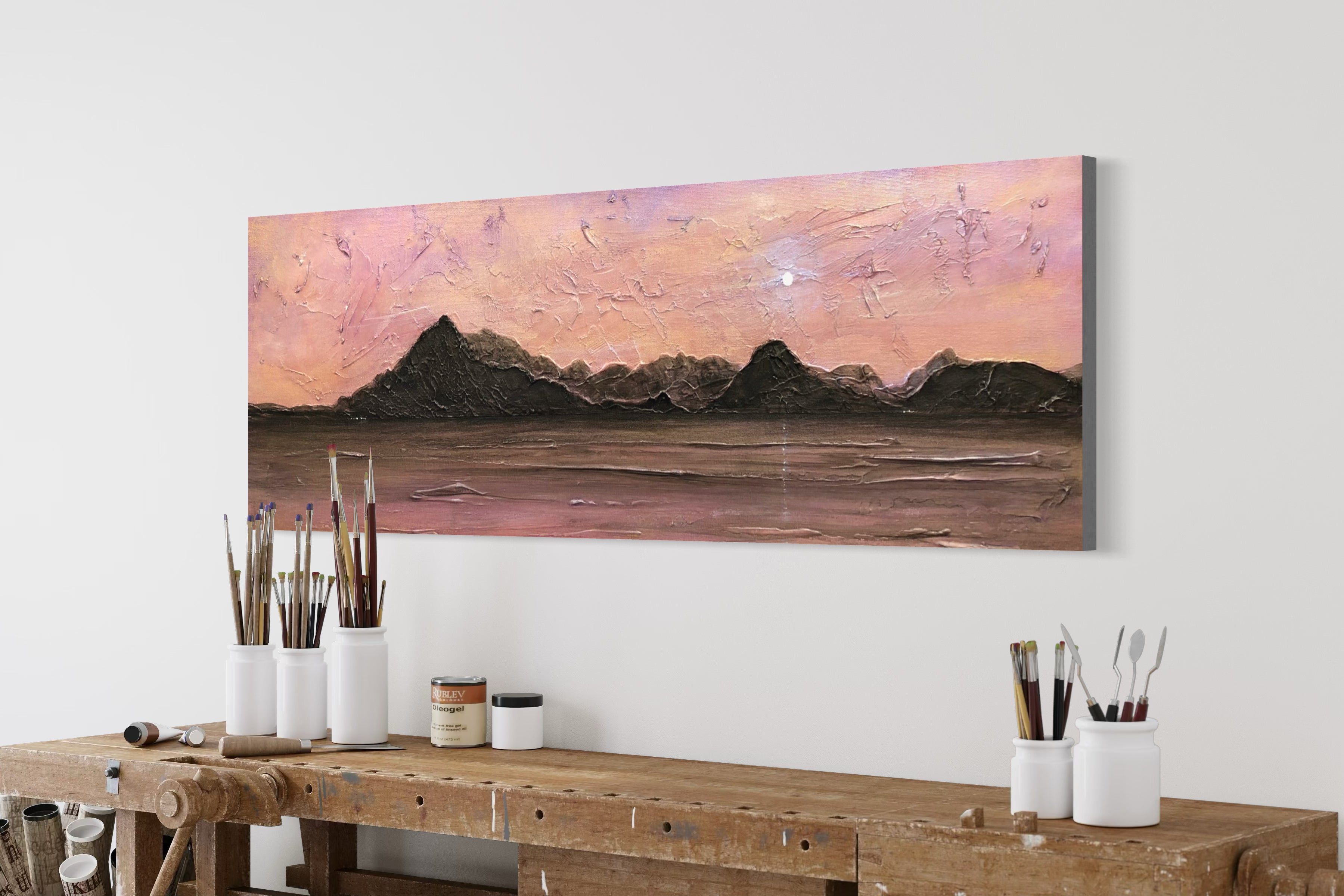 Stretched Statement Canvas Panoramic Art Prints 60x20 inches (150x50cm)