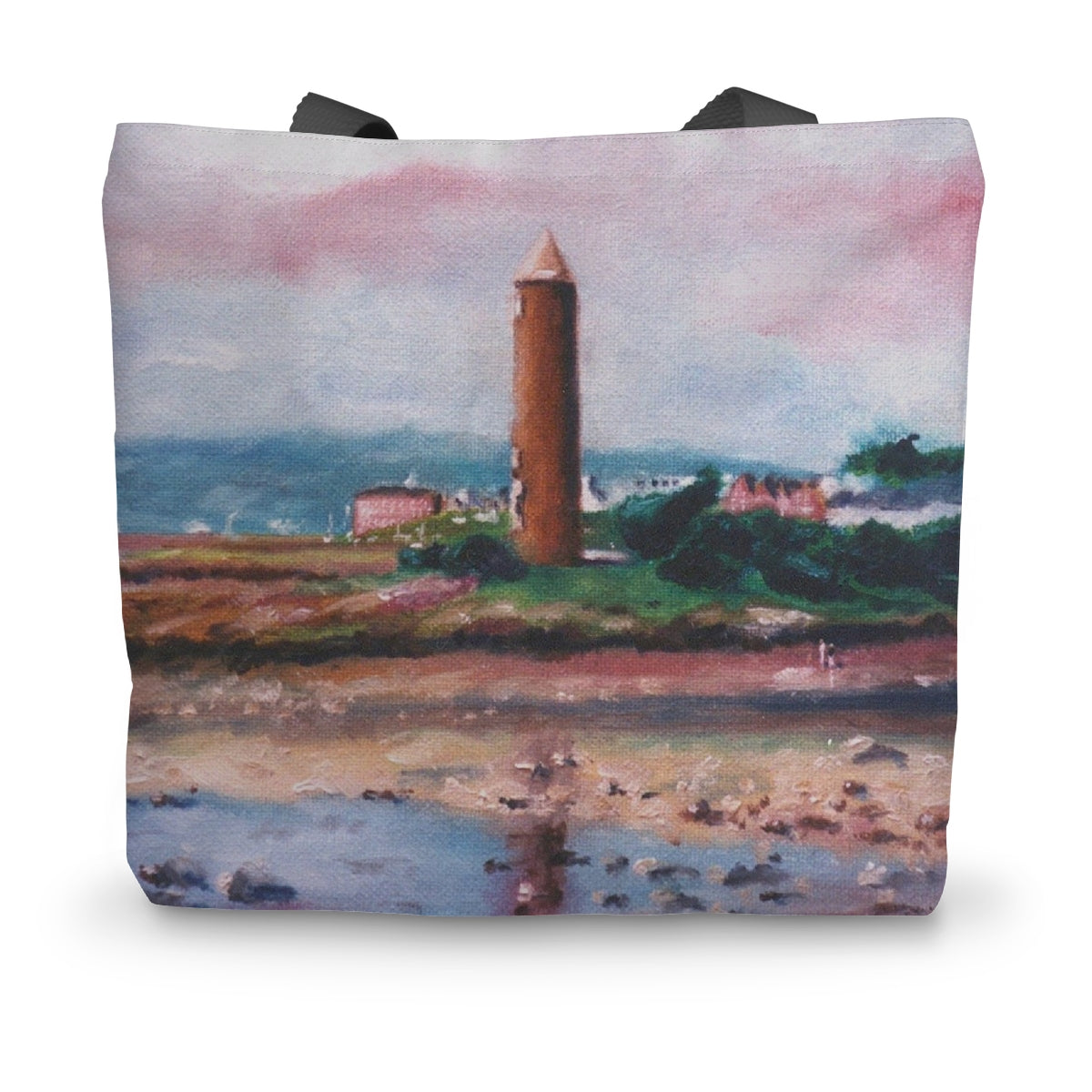 Pencil Point Largs Art Gifts Canvas Tote Bag-Bags-River Clyde Art Gallery-14"x18.5"-Paintings, Prints, Homeware, Art Gifts From Scotland By Scottish Artist Kevin Hunter