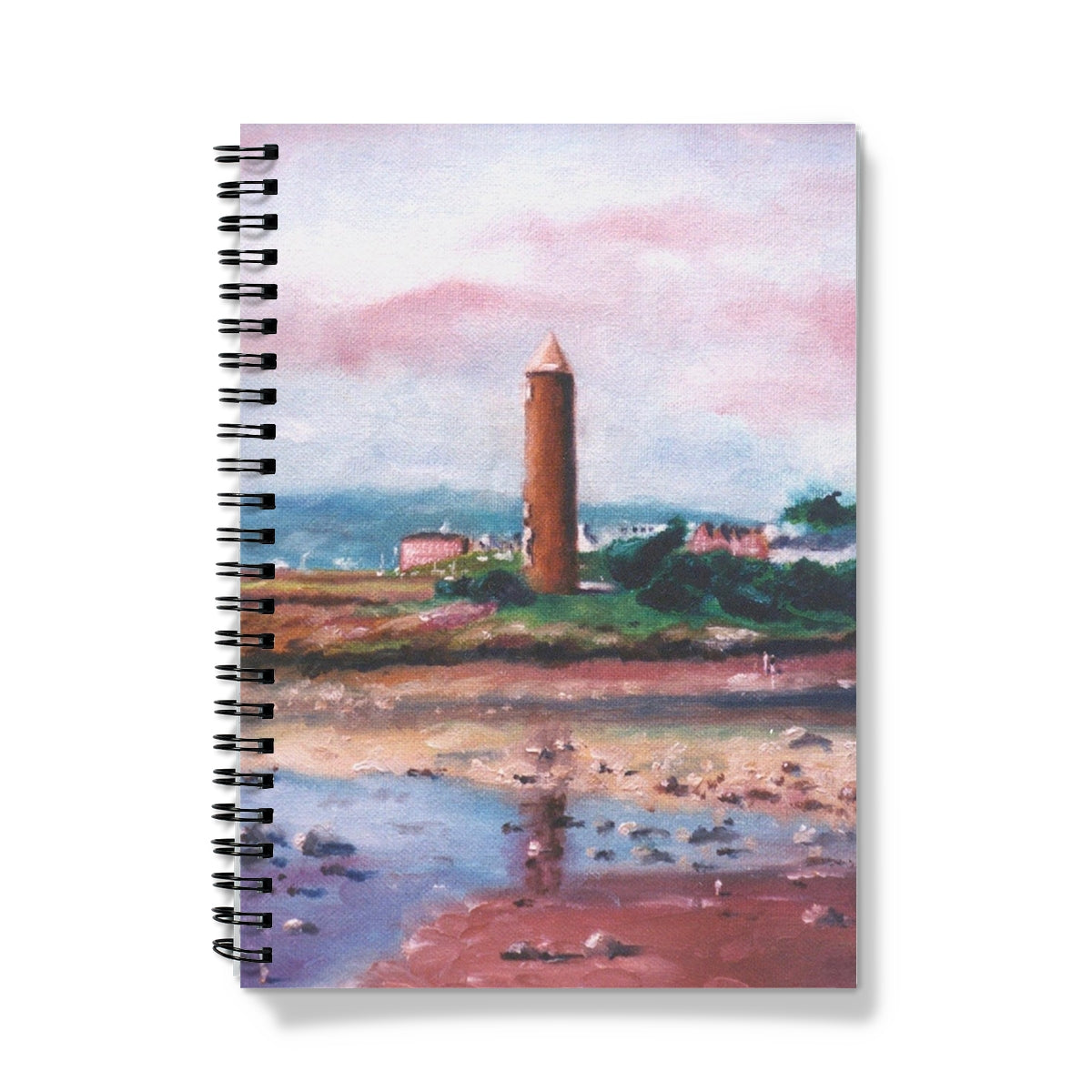 Pencil Point Largs Art Gifts Notebook-Journals & Notebooks-River Clyde Art Gallery-A5-Graph-Paintings, Prints, Homeware, Art Gifts From Scotland By Scottish Artist Kevin Hunter